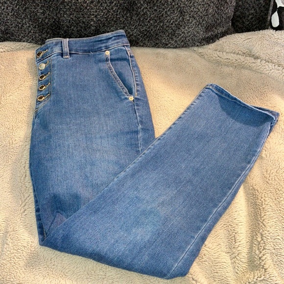 Michael Kors Selma Straight Jeans, Size 10 - Picture 1 of 7